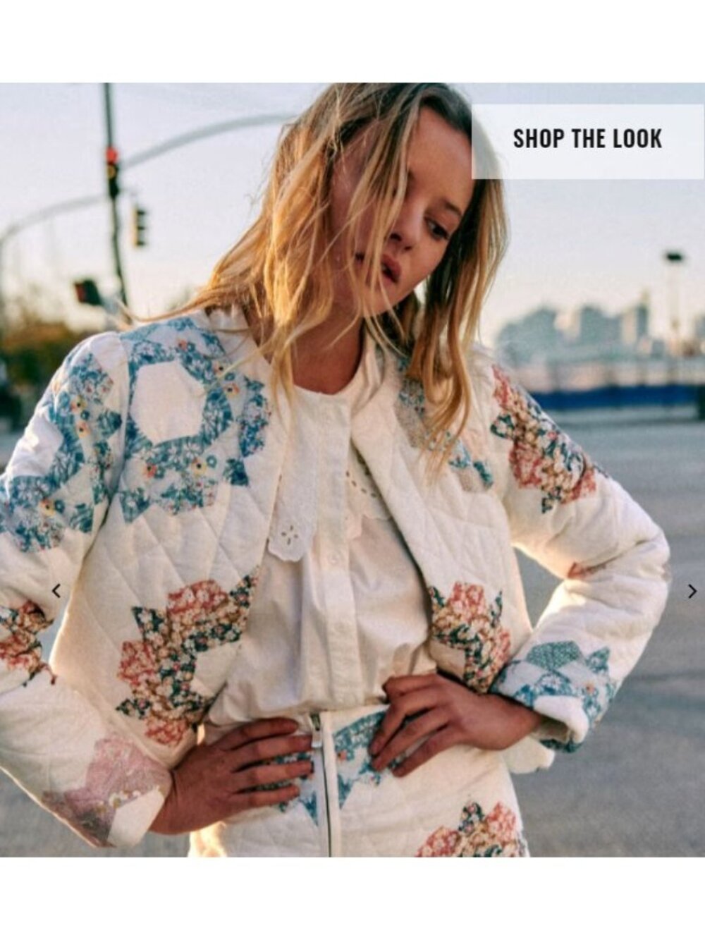 RARE SEZANE EMERSON JACKET - SÉZANE X SEA NY Quin Patchwork SZ38 US6 BUST38